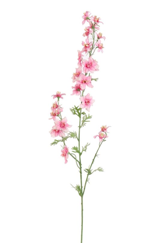 Kunstbloem Delphinium - Roze - 90 cm