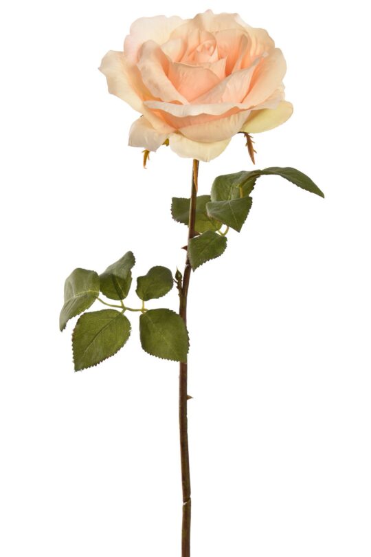 Kunstbloem Open ros - Wit - 65 cm