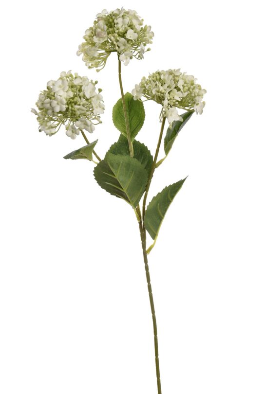 Kunstbloem Sneeuwbal - wit - 70 cm