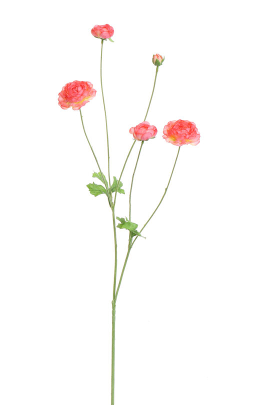 Kunstbloemen Ranonkel - Roze - 90 cm