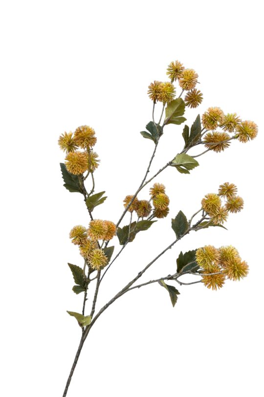 Kunstbloem Distel - Oker geel - 86 cm