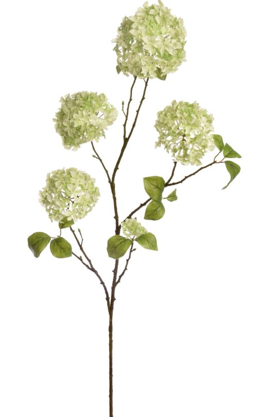 Kunstbloem Hortensia - Groen - 110 cm