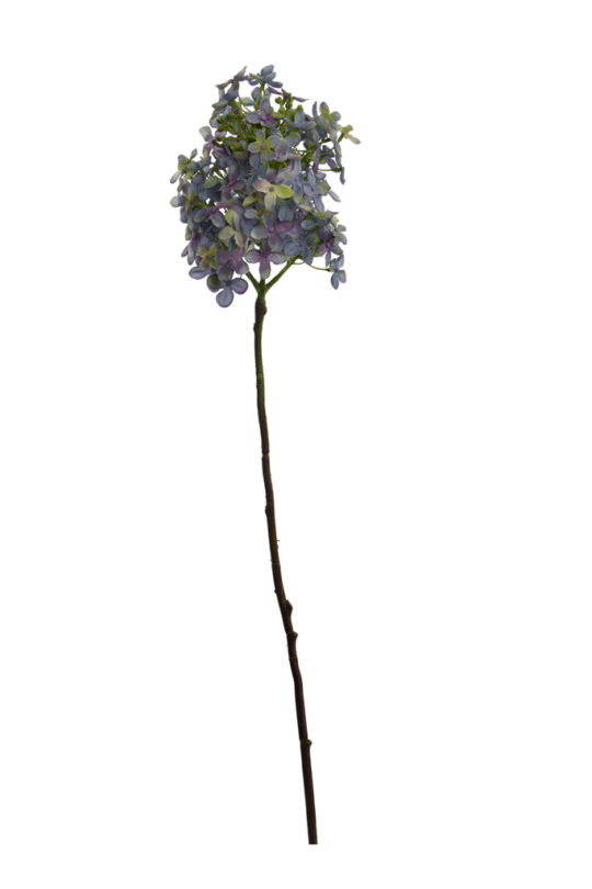 Kunstbloem Hortensia pluim - Blauw - 78 cm