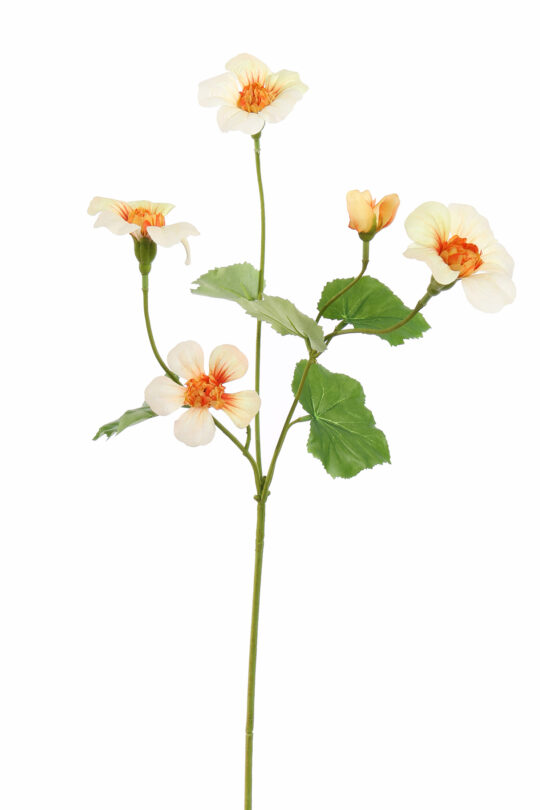 Kunstbloem Nasturtium - Perzik - 68 cm