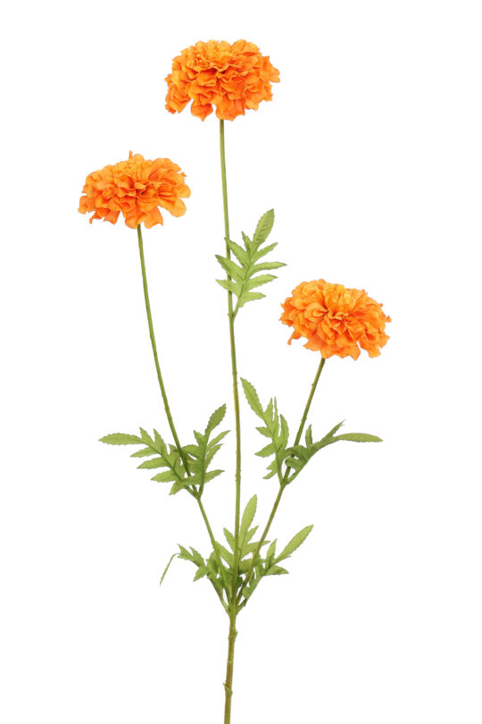 Kunstbloem Marigold Oranje - 65 cm