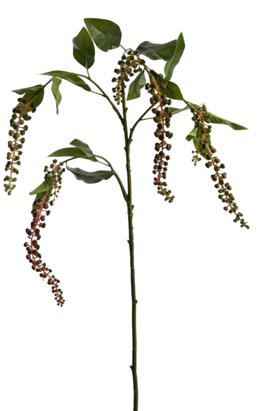 Kunstbloem Phytolacca - Groen - 97 cm