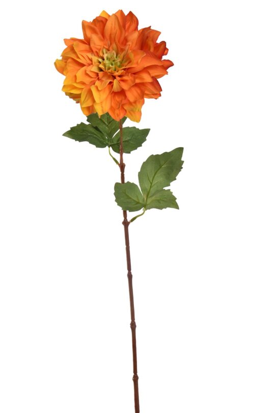 Kunstbloem Dahlia - Oranje - 60 cm