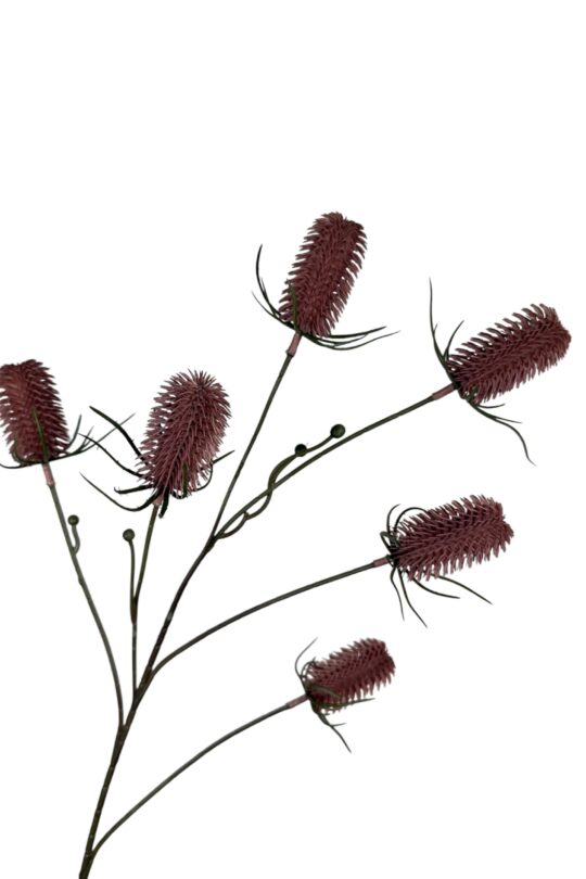 Kunstbloem Distel - Roze - 87 cm