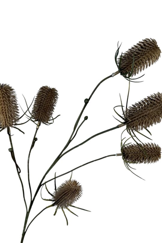 Kunstbloem Distel - Koffie - 87 cm