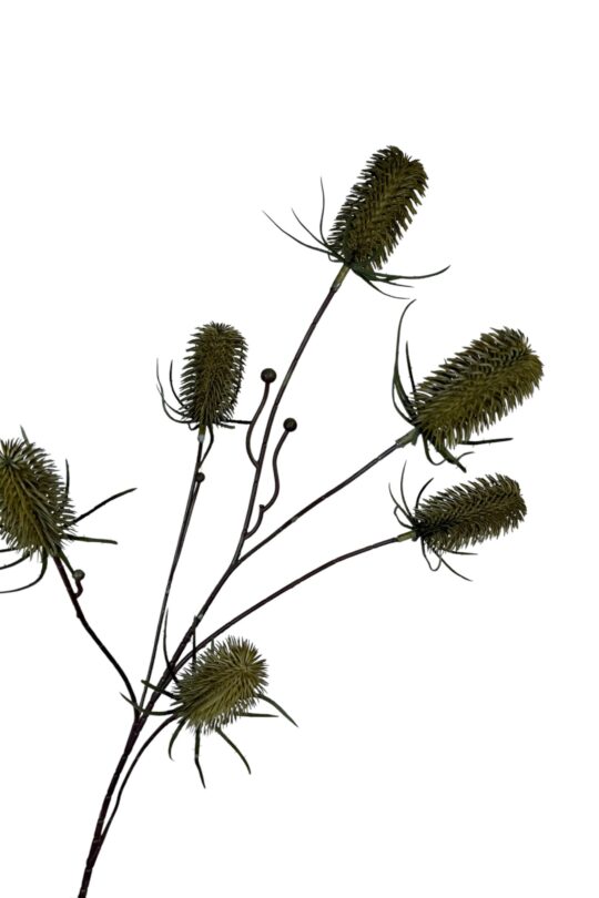 Kunstbloem Distel - licht groen - 87 cm