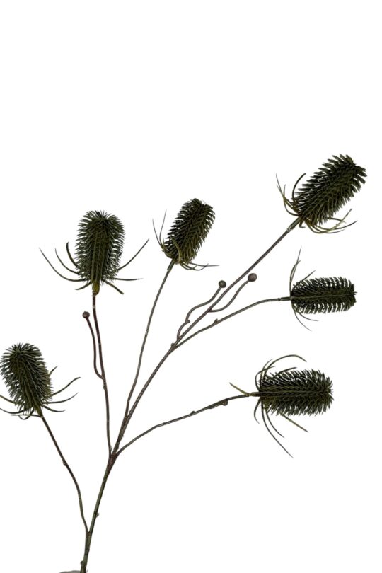 Kunstbloem Distel - Donker Groen - 87 cm