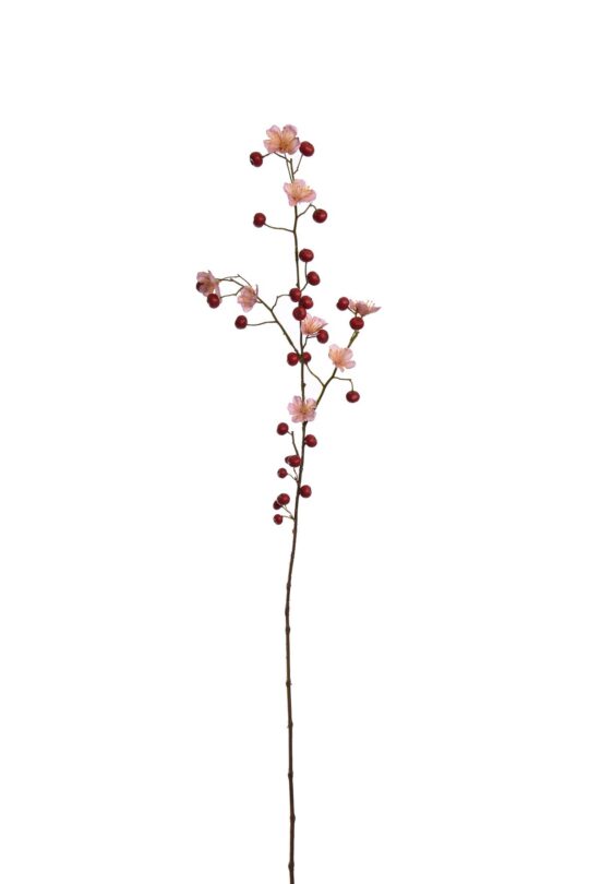 Kunstbloem Appel Bloesem - Rood - 110 cm