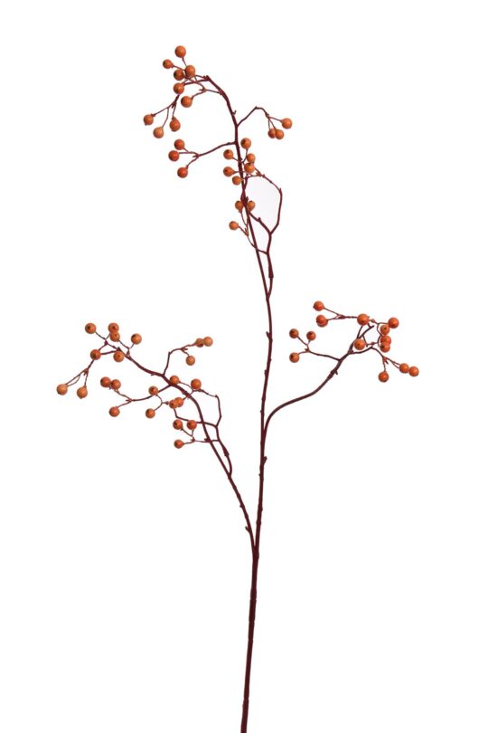 Kunstbloem Bessentak - Oranje - 95 cm