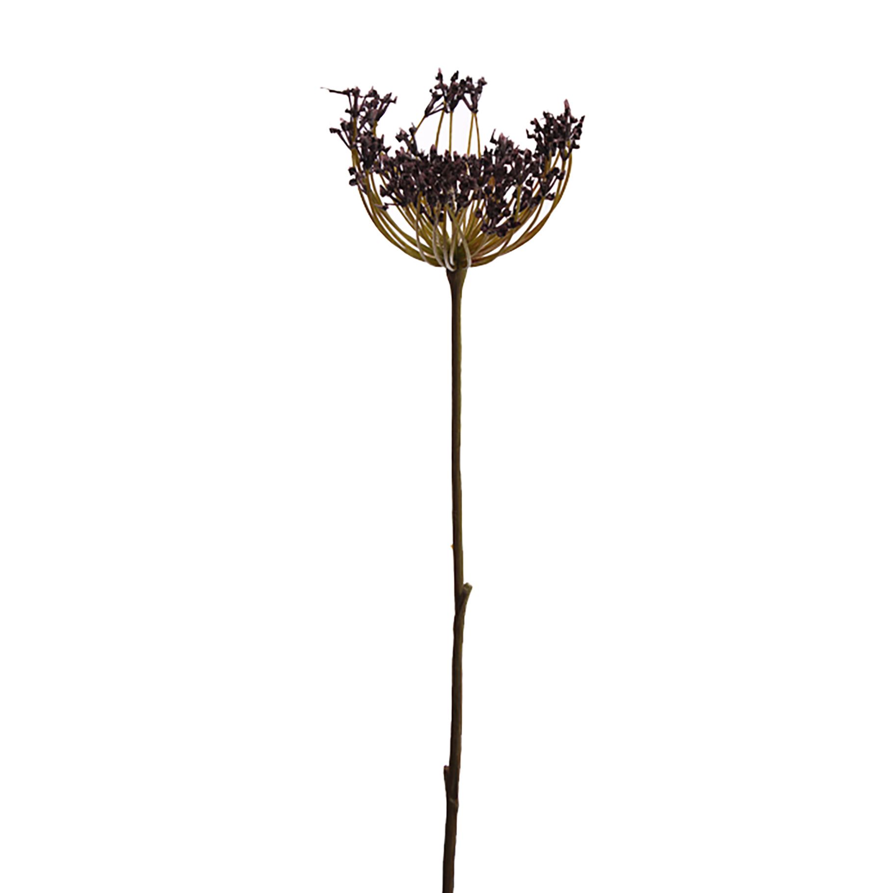 Kunstbloem Dille - Bruin/Paars - 85 cm