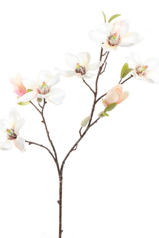 Kunstbloem Magnolia - Creme - 83 cm