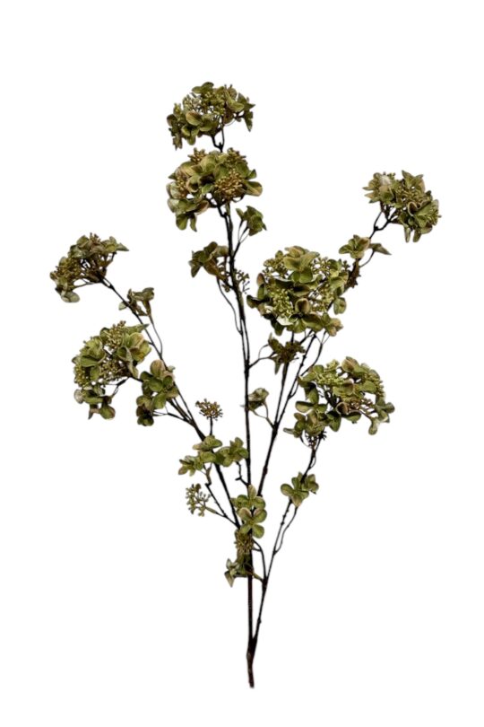 Kunstbloem Hortensia - Groen - 120 cm