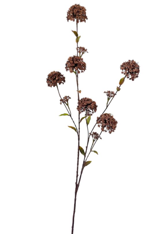 Kunstbloem Sneeuwbal - Koper - 120 cm