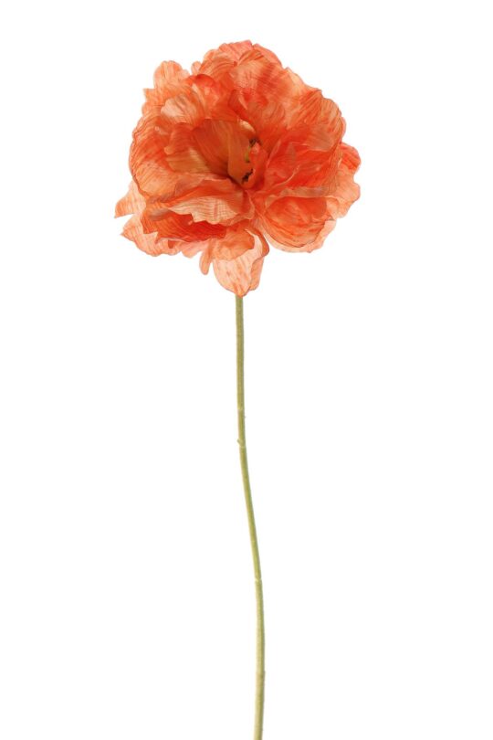 Kunstbloem Klaproos - Perzik - 75 cm