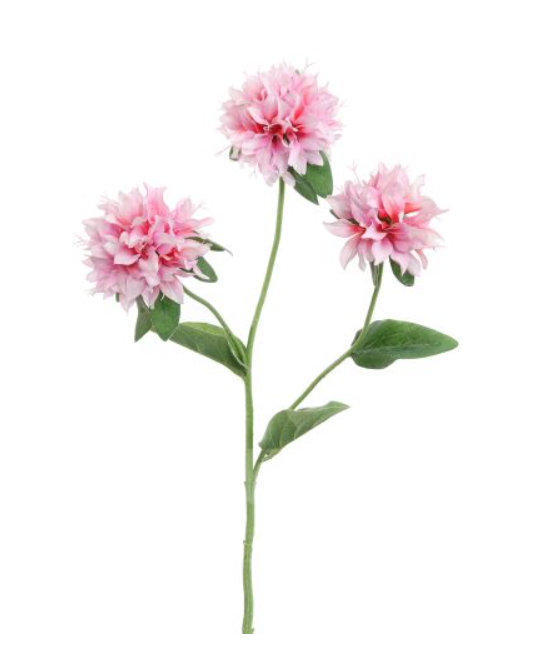 Kunstbloem Monarda - Creme Roze - 67 cm