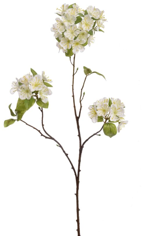 Kunstbloem Appel bloesem - Wit - 75 cm