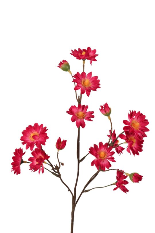 Kunstbloem Daisy - Rood - 50 cm