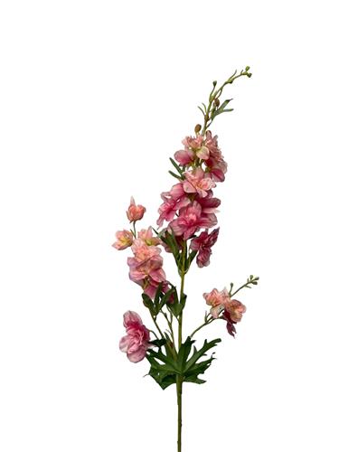 Kunstbloem Delphinium - Roze - 100 cm